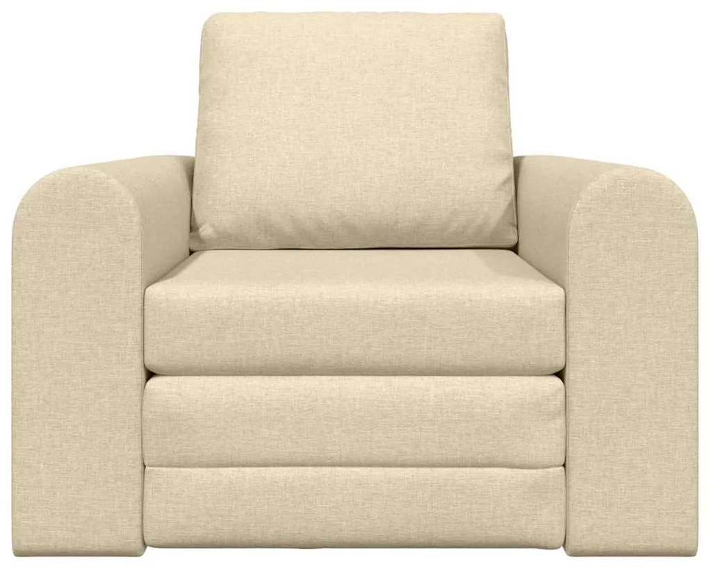 vidaXL Κρεβάτι καναπές Κρεμ 98 x 71 x 83 εκ. ύφασμα