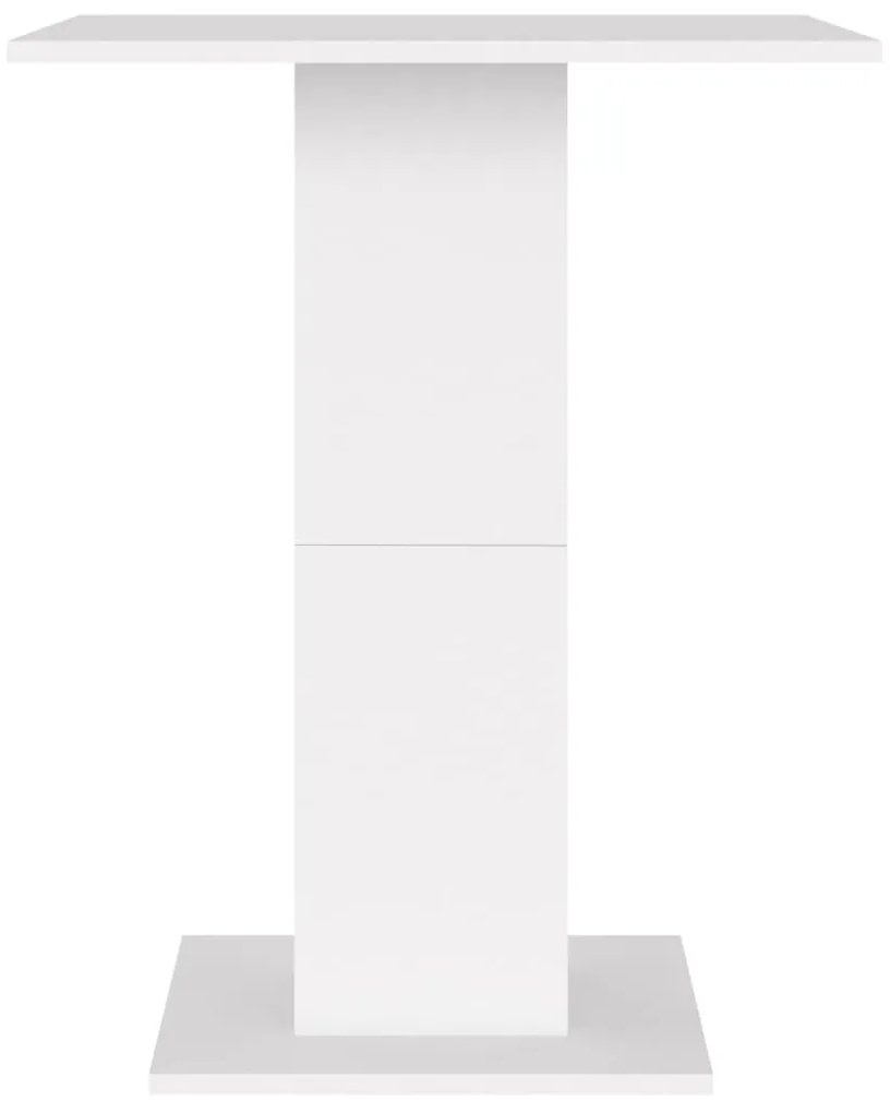 vidaXL Τραπέζι Bistro Λευκό 60 x 60 x 75 εκ. Μοριοσανίδα