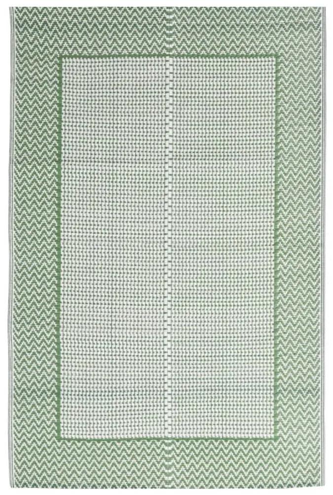 Χαλί Εξωτερικού Χώρου Πράσινο 190 x 290 εκ. από Πολυπροπυλένιο - Πράσινο