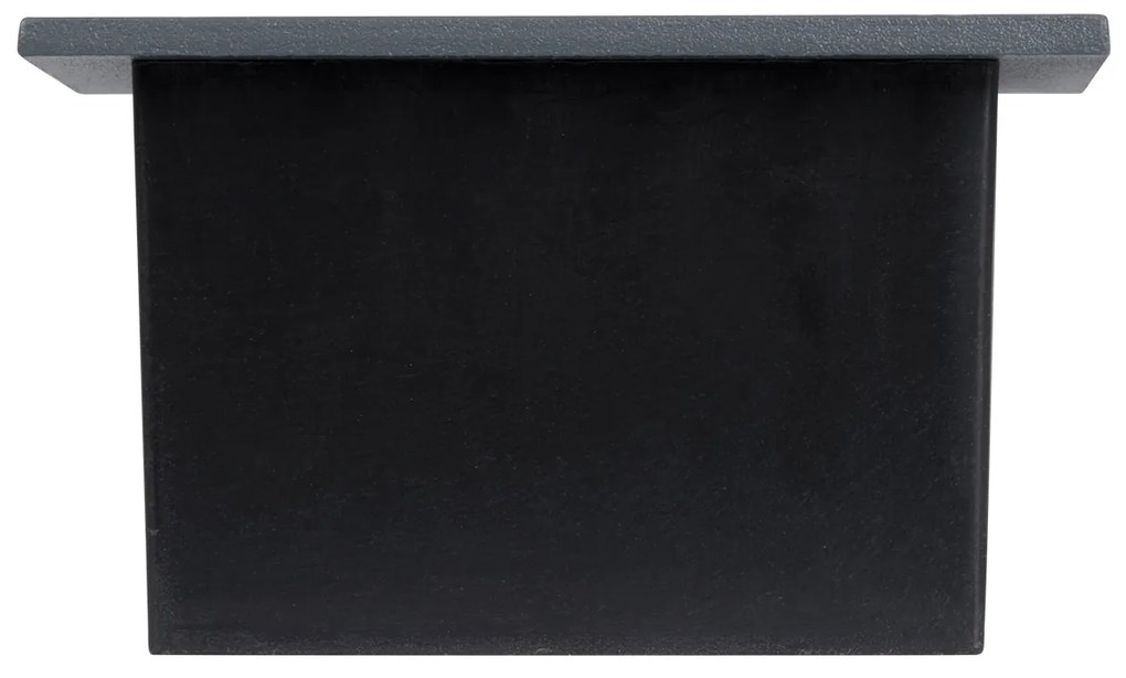 GloboStar STEP-MINA 90627 Χωνευτό Φωτιστικό Σκαλοπατιού - Διαδρόμου LED 3W 330lm 30° DC 24V Αδιάβροχο IP65 Μ8.3 x Π8.3 x Υ5cm Θερμό Λευκό 2700K - Γκρι Ανθρακί - 3 Years Warranty - 90627