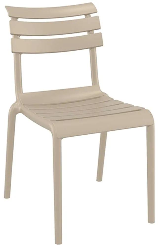Καρέκλα Helen 20.0773 50x59x84cm Πολυπροπυλένιου Taupe Siesta