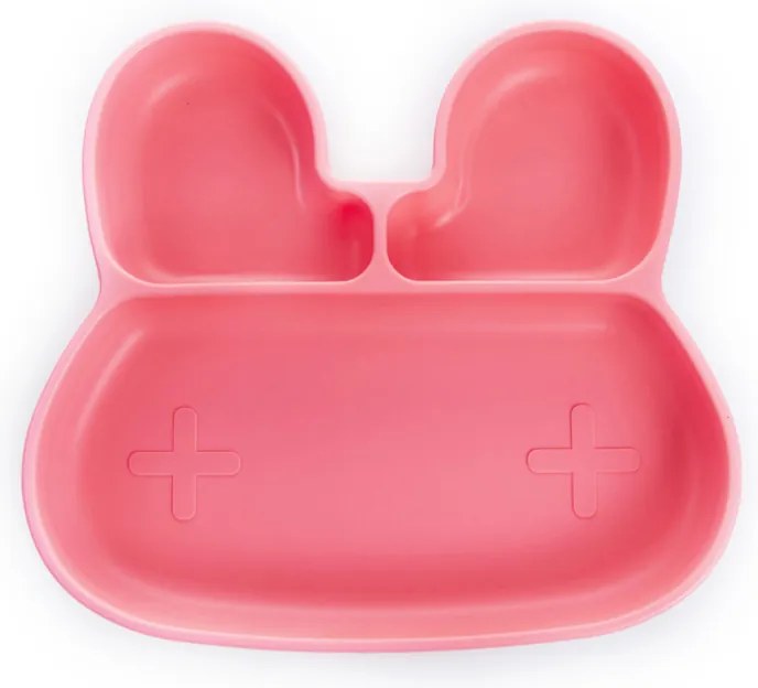 Πιάτο Σιλικόνης Με Χωρίσματα Babywise Κουνελάκι SLP042 Ροζ