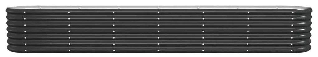 vidaXL Ζαρντινιέρα Ανθρακί 260x40x36 εκ Γαλβανισμένος χάλυβας