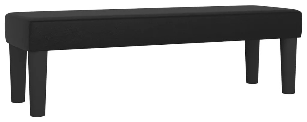 vidaXL Πάγκος Μαύρος 100x30x30 εκ. από Συνθετικό Δέρμα