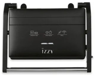 Izzy IZ-2020 Τοστιέρα για 2 Τοστ 1300W Μαύρη