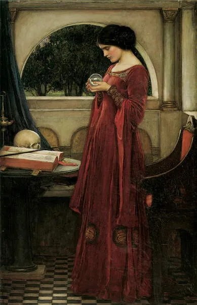 Αναπαραγωγή The Crystal Ball, 1902, Waterhouse, John William