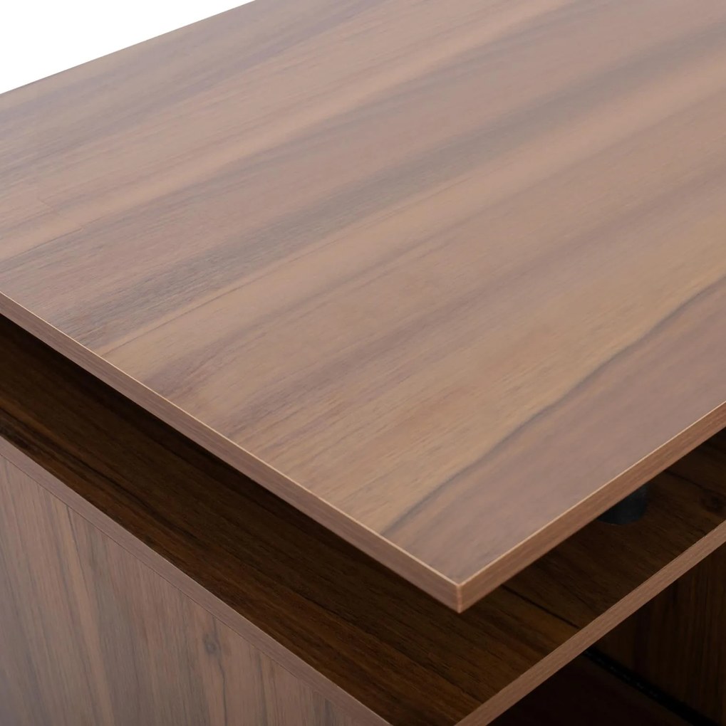ΓΡΑΦΕΙΟ ΜΕΛΑΜΙΝΗΣ STATUS WALNUT 120Χ55Χ76 εκ.