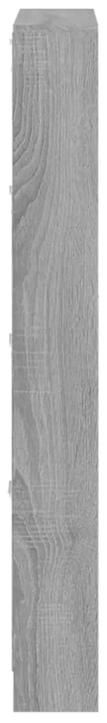 vidaXL Παπουτσοθήκη Γκρι Sonoma 59x17x150 εκ. από Επεξεργασμένο Ξύλο