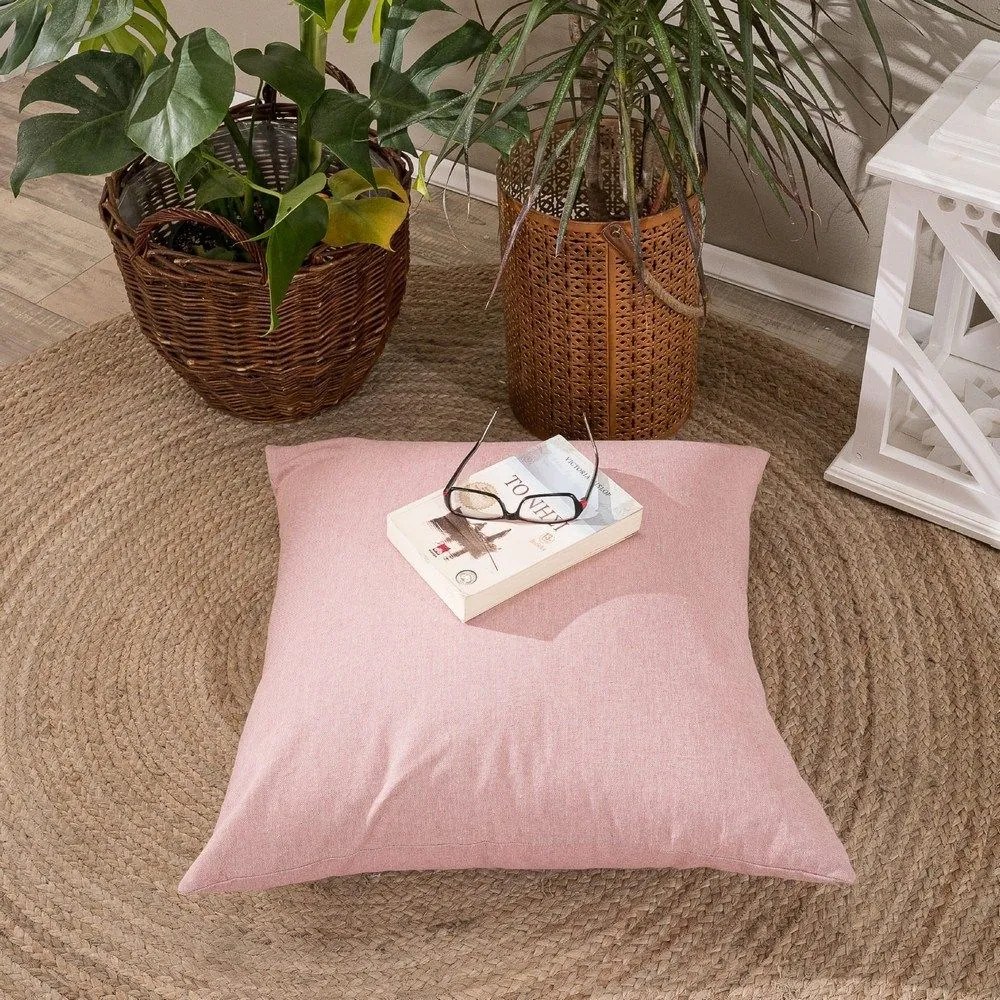 Μαξιλαροθήκη Διακοσμητική Laredo 06 Pink Teoran 65Χ65 Cotton-Polyester