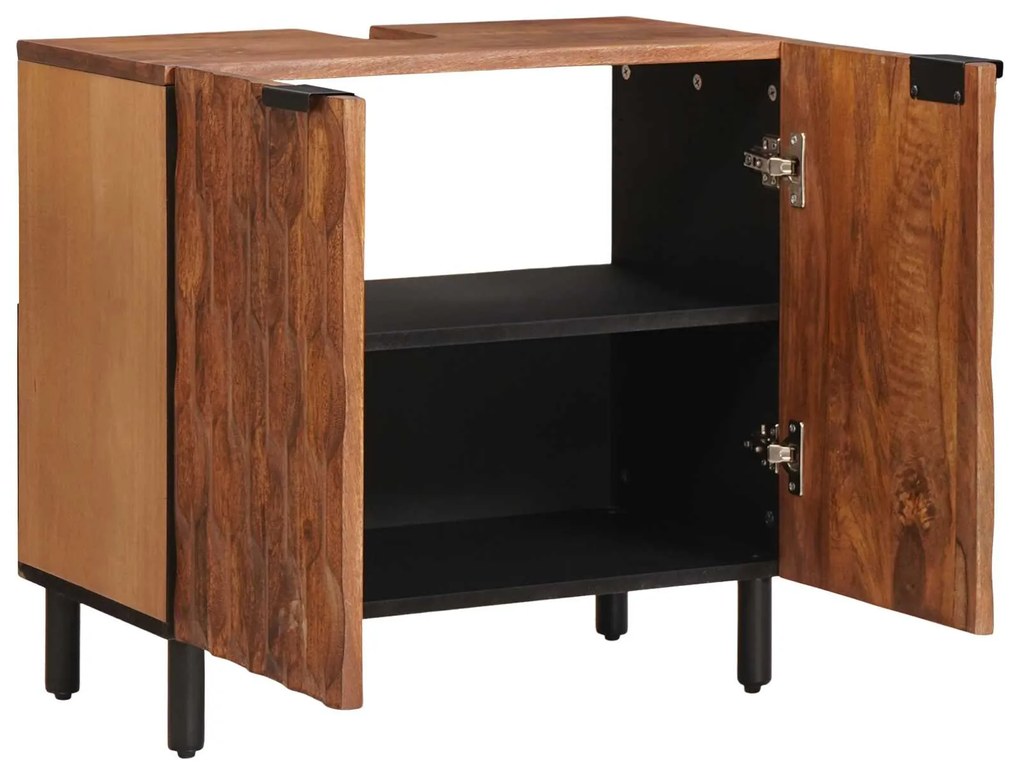 vidaXL Ντουλάπα Νιπτήρα Mπάνιου Μονόχρωμο Καφέ