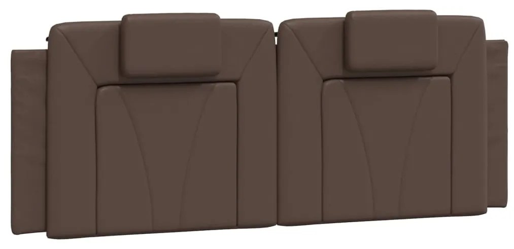 vidaXL Μαξιλάρι για Κεφαλάρι Viana Καφέ 120 εκ. από Συνθετικό Δέρμα