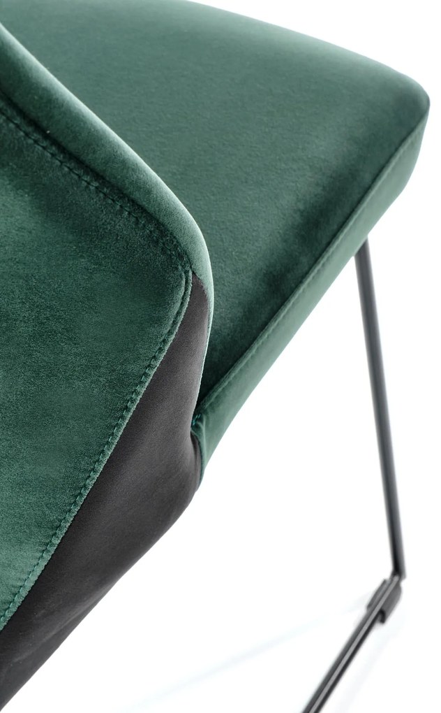 K485 chair dark green DIOMMI V-PL-K/485-KR-C.ZIELONY