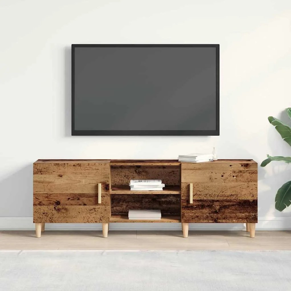 vidaXL Καναπές τηλεόρασης Παλαιό ξύλο 150 x 30 x 50 cm