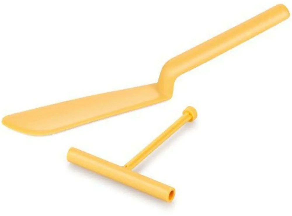 Σπάτουλες Κρέπας Delicia (Σετ 2Τμχ) 630066 32cm Yellow Tescoma Synthetic