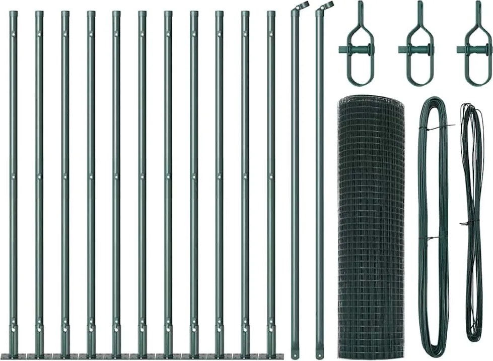 vidaXL Στύλος Περιφράξεων Πράσινο