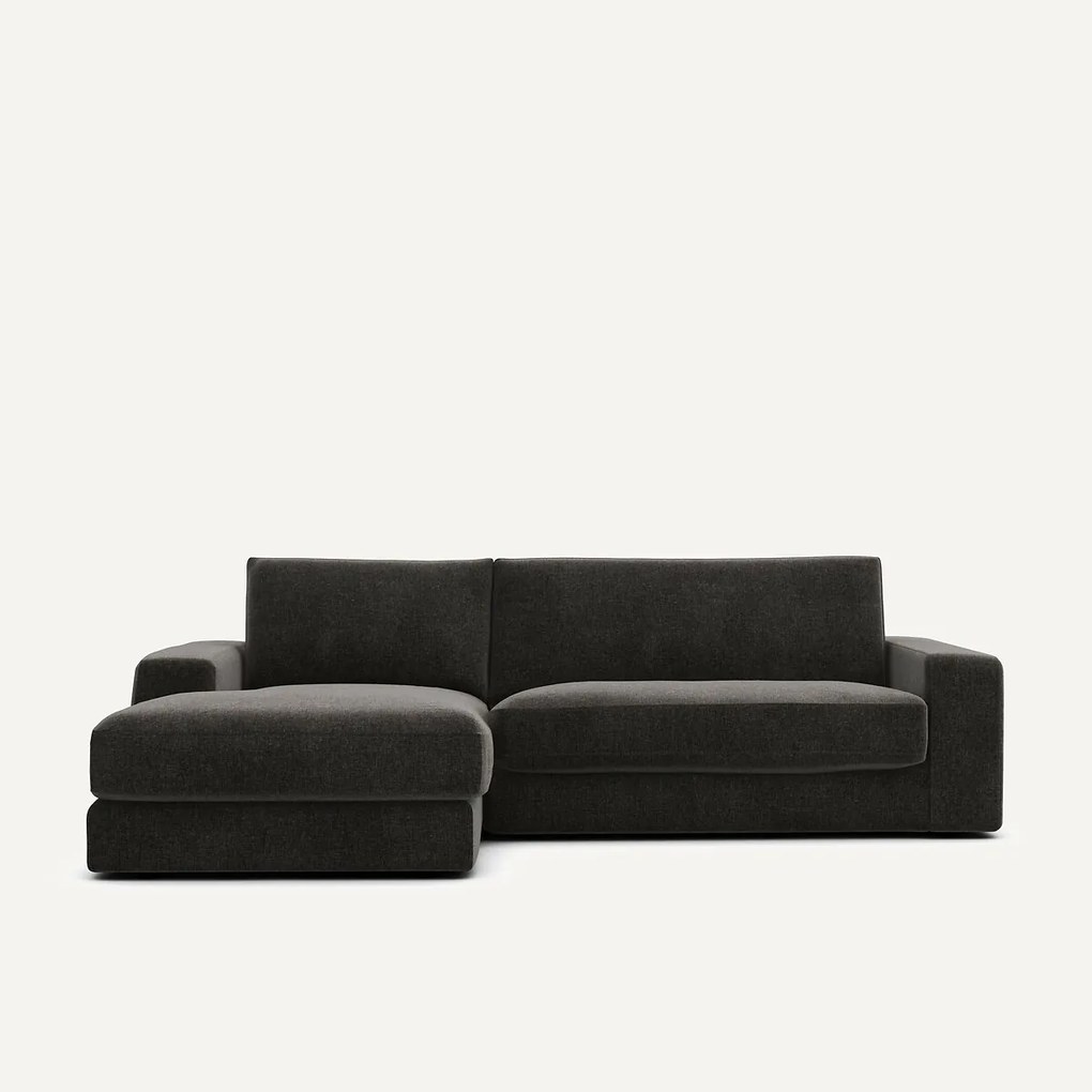 Γωνιακός καναπές από βελούδινο chenille ύφασμα, Skander