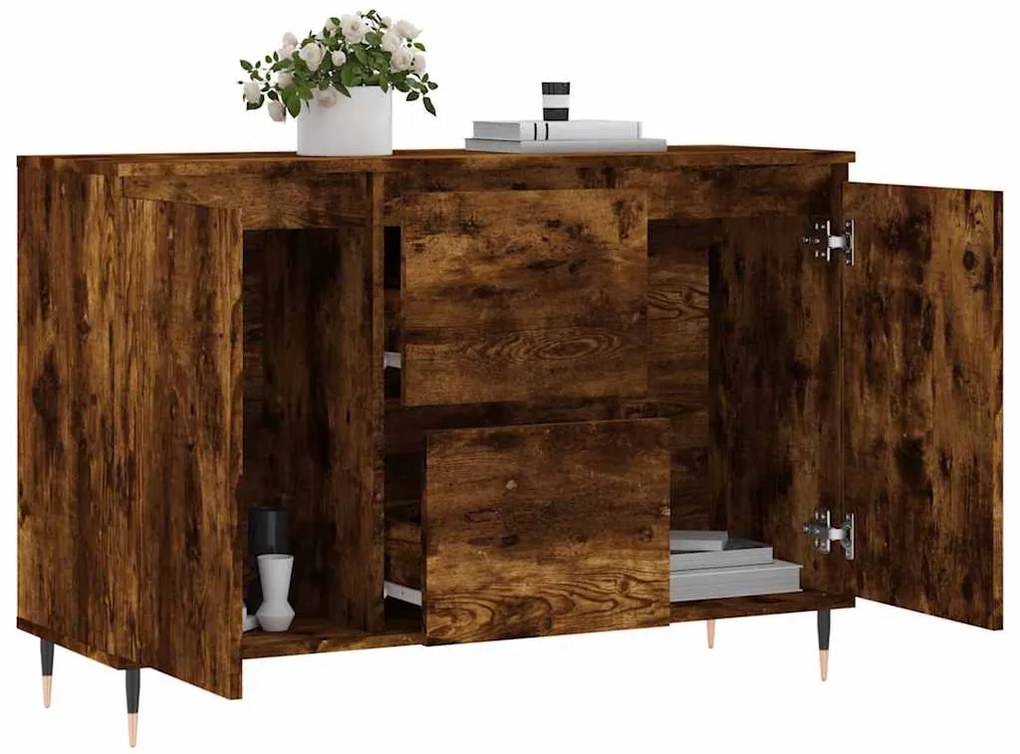 vidaXL Ντουλάπι Καπνιστή Δρυς 101,5x35x70 εκ. από Επεξεργασμένο Ξύλο