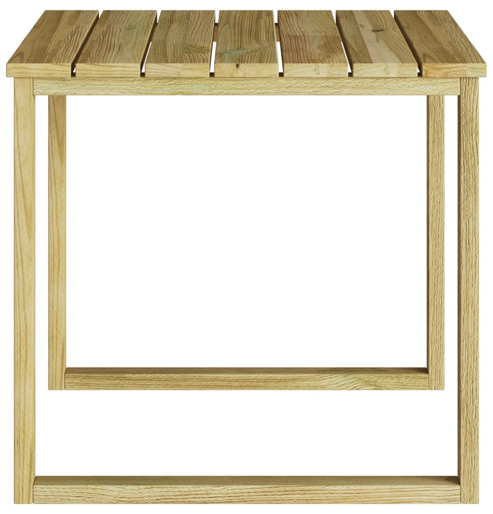 vidaXL Τραπέζι Χαλάρωσης 50.5x50.5x46 εκ. Κατεργασμένο Πεύκο