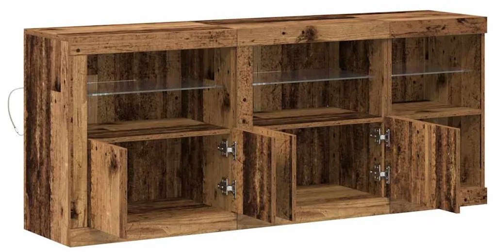 vidaXL Πλαϊνό γραφείο Παλαιό ξύλο 162 x 37 x 67 εκ. Επεξεργασμένο ξύλο