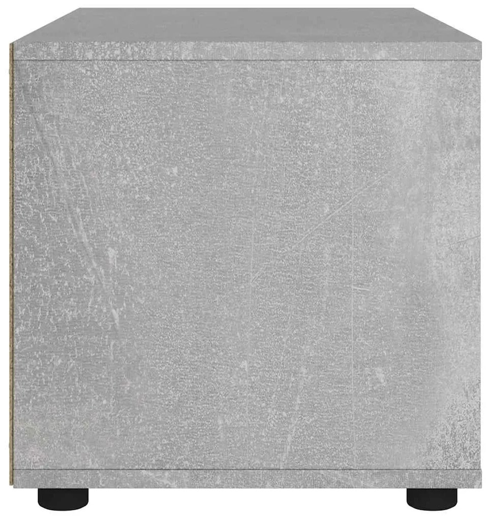vidaXL ντουλάπι τηλεόρασης VISNES Γκρι μπετόν 60x40x38 cm