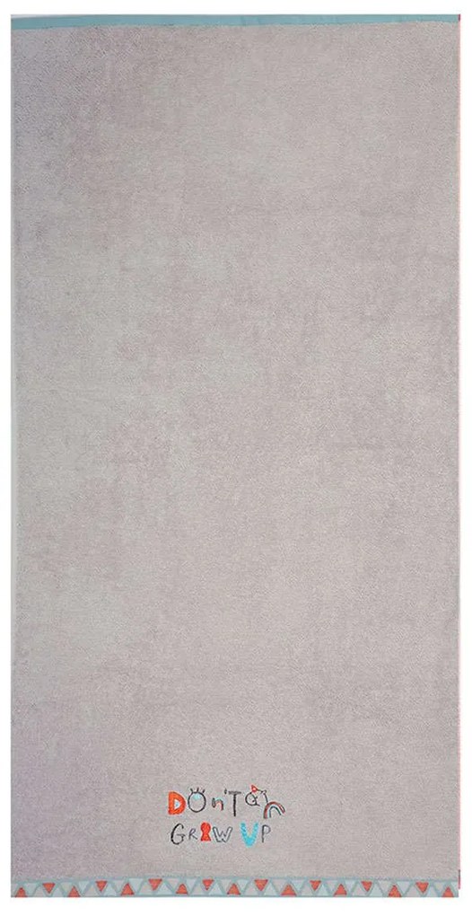 Πετσέτα Θαλάσσης Παιδική Don't Grow Up Grey 70X130 Nef-Nef Θαλάσσης 70x130cm 100% Cotton