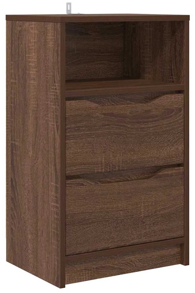 vidaXL Κομοδίνο Καφέ δρυς 40 x 30 x 467 εκ Επεξεργασμένο ξύλο