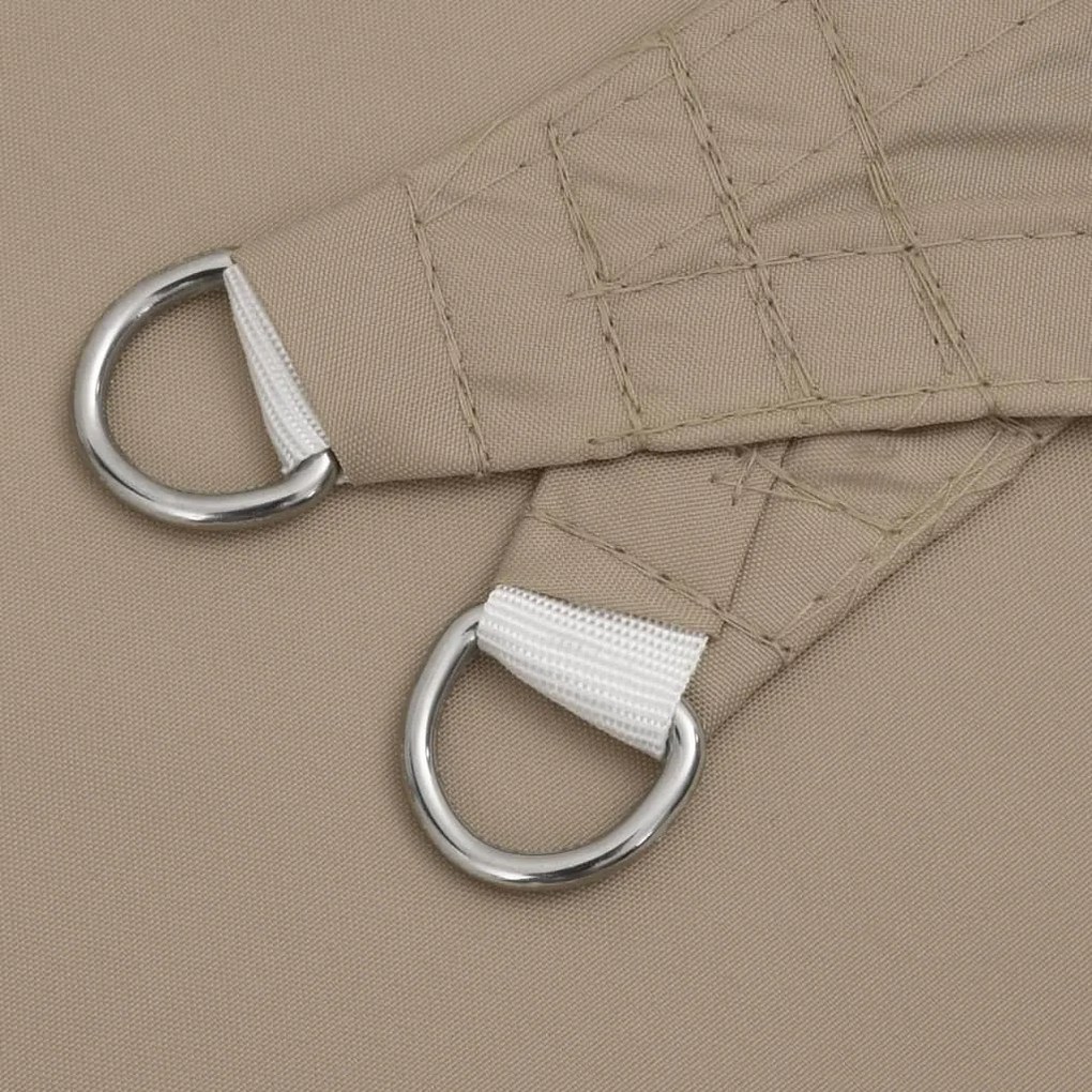 vidaXL Πανί Σκίασης Τρίγωνο Taupe 5 x 7 x 7 μ. από Ύφασμα Oxford