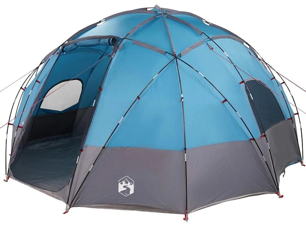 vidaXL Σκηνή Camping με στέγη Μπλε 475 x 475 x 235 εκ. Πολυεστέρας