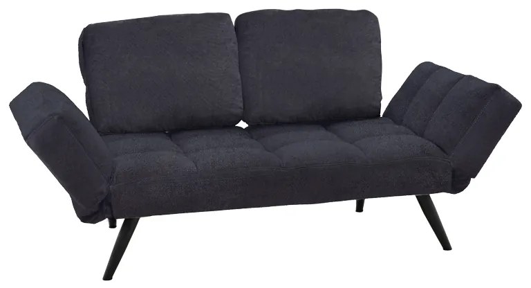Intrahome Καναπές - κρεβάτι 3θέσιος Jackie Intrahome ύφασμα ανθρακί-μέταλλο μαύρο 190x78x75εκ | SKU: INTRAPA-135111146
