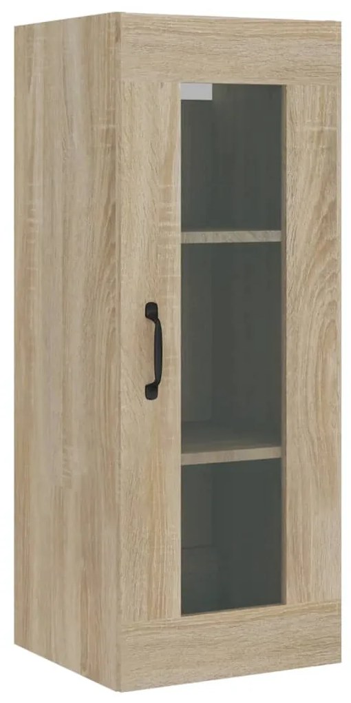 vidaXL Ντουλάπι Τοίχου Κρεμαστό Sonoma Δρυς 34,5x34x90 εκ.