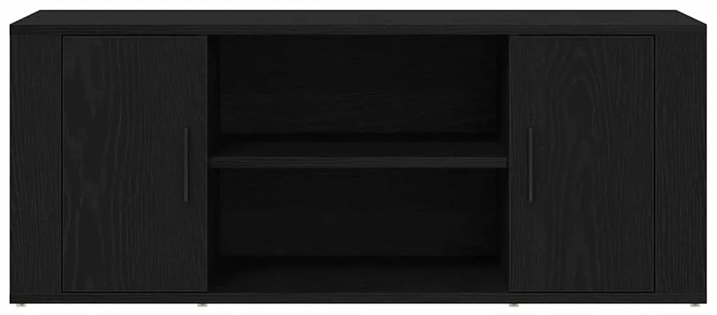 vidaXL Τηλεοπτική Βάση Μαύρη δρυς 100 x 35 x 40 εκ Επεξεργασμένο ξύλο