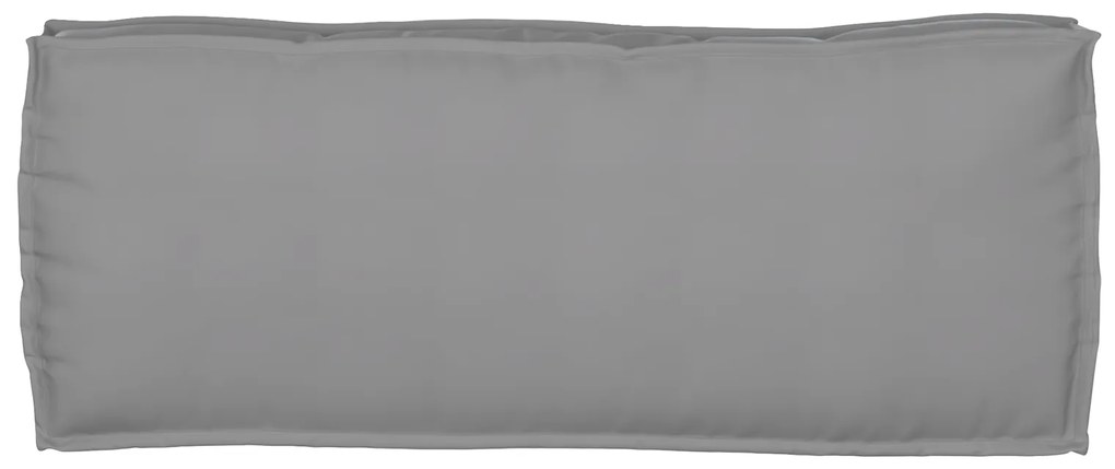 vidaXL Μαξιλάρια Παλετών για Παγκάκι 2 τμχ Γκρι 100x40x8 εκ Λινό Πολυεστέρα