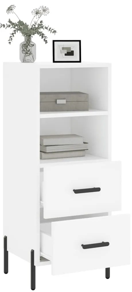 vidaXL Ντουλάπι Λευκό 34,5 x 34 x 90 εκ. από Επεξεργασμένο Ξύλο