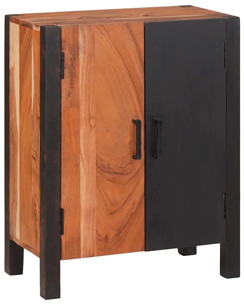 vidaXL Πλαϊνό γραφείο 3 pcs Καφέ 55 x 30 x 75 εκ Μασίφ ξύλο ακακίας