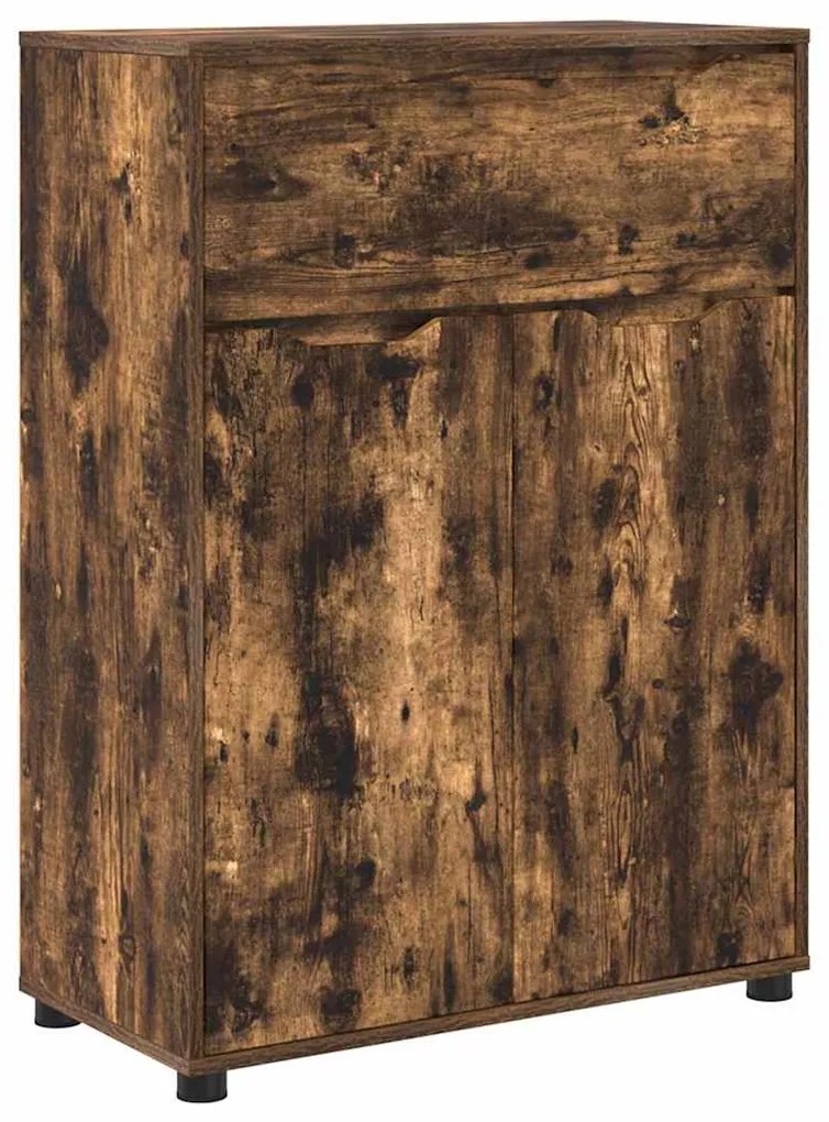 vidaXL Ντουλάπι Μπάνιου με συρτάρι Καπνιστό Δρύς 72,5 x 36,5 x 100 εκ