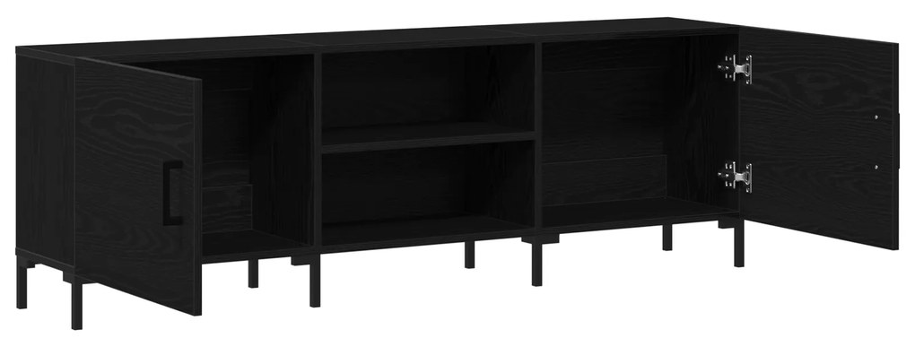 vidaXL Ντουλάπι τηλεόρασης Μαύρη Δρυς 150x30x50 εκ Επεξεργασμένου ξύλου