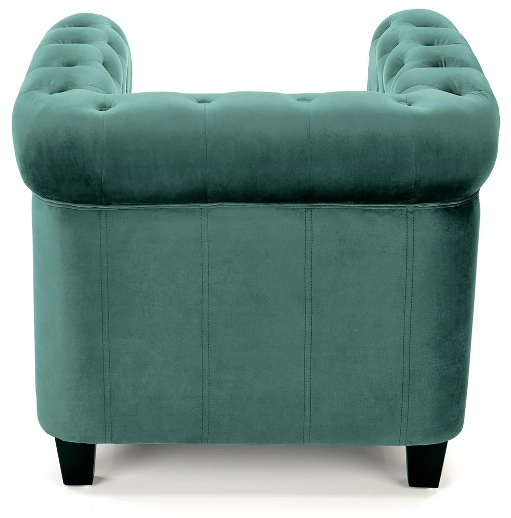 ERIKSEN  leisure armchair dark green / black DIOMMI V-CH-ERIKSEN-FOT-C.ZIELONY