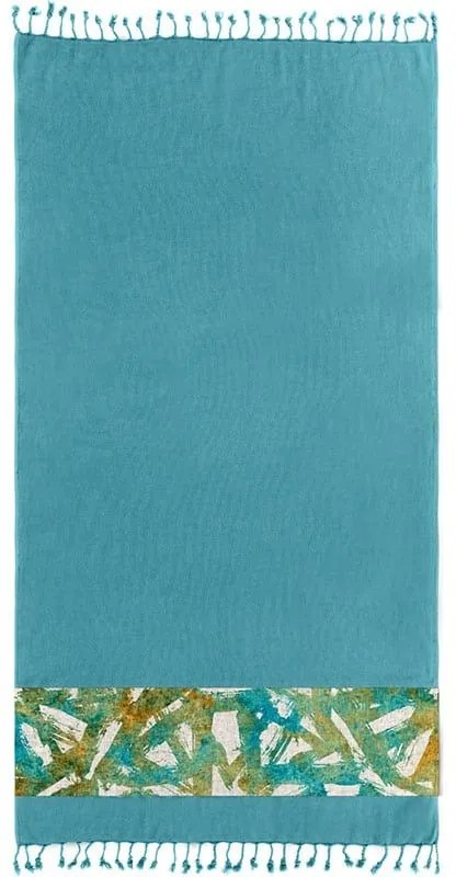Πετσέτα Θαλάσσης Pestemal 13 Petrol Guy Laroche Θαλάσσης 100% Cotton