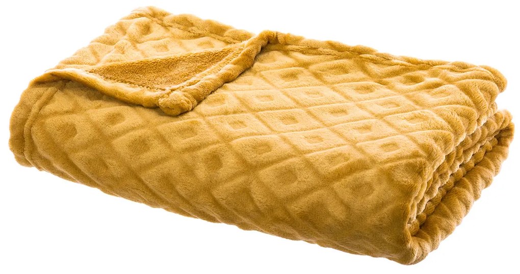 Κουβέρτα Καναπέ Fleece (125x150) A-S Flanel Losan Ochra 164044R