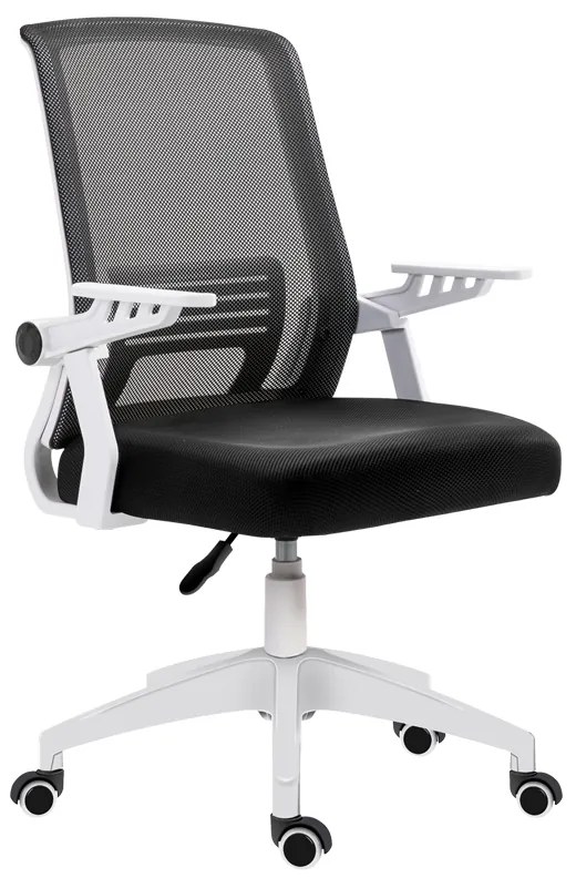 A1180W ΛΕΥΚΟ/ΜΑΥΡΟ MESH ΠΟΛ/ΝΑ ΓΡΑΦΕΙΟΥ 59Χ57Χ44-90/52-97εκ. ZITA PLUS 59Χ57Χ44-90/52-97εκ.