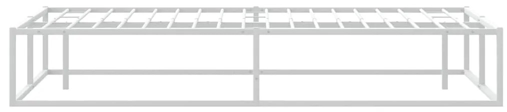 vidaXL Πλαίσιο κρεβατιού χωρίς στρώμα Λευκό 180x200 cm Μεταλλικό