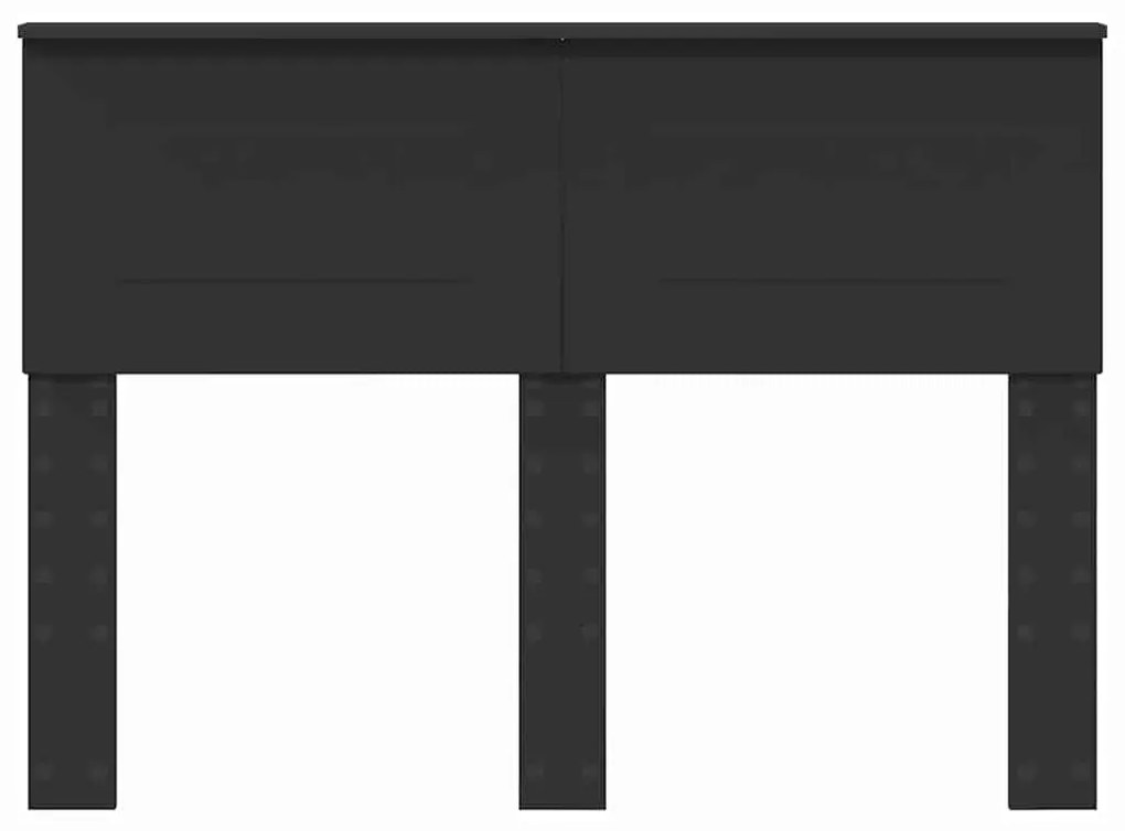 vidaXL Κεφαλάρι με κεφαλάρι Μαύρη Οξυά 135 cm Επεξεργασμένο ξύλο