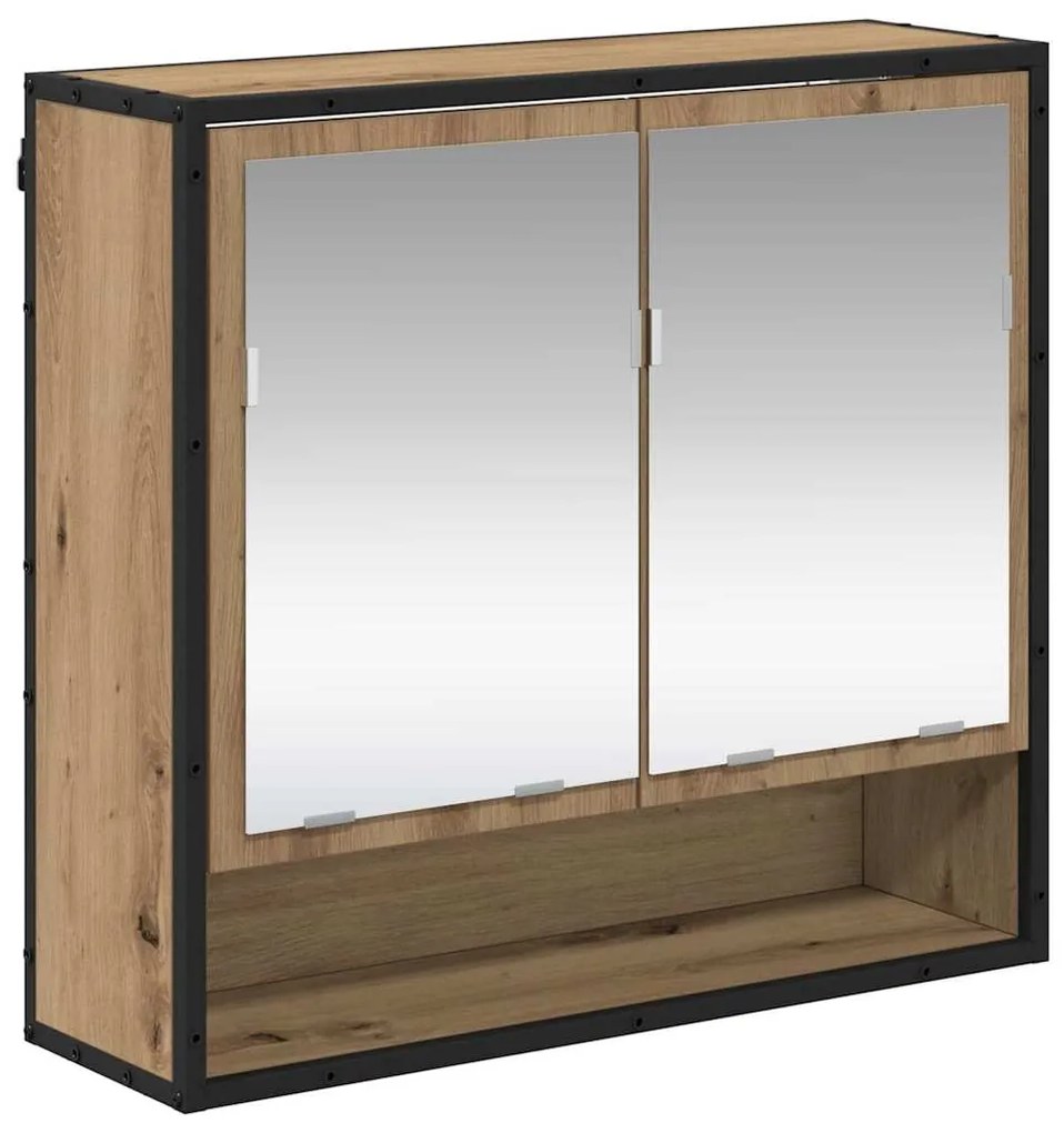 vidaXL Ράφι Τοίχου με ράφι Επιτοίχιο Artisan Oak 65 x 20 x 60 εκ