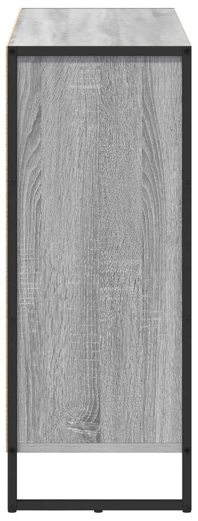 vidaXL Βοηθητικό ντουλάπι Γκρίζο Σονομα 96,5 x 30 x 75 εκ