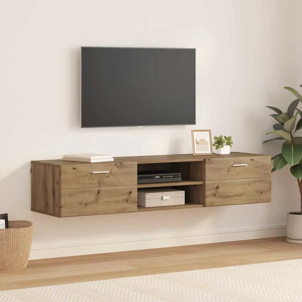 vidaXL Ντουλάπι TV artisan δρυς 150 x 39 x 30 εκ Επεξεργασμένο ξύλο