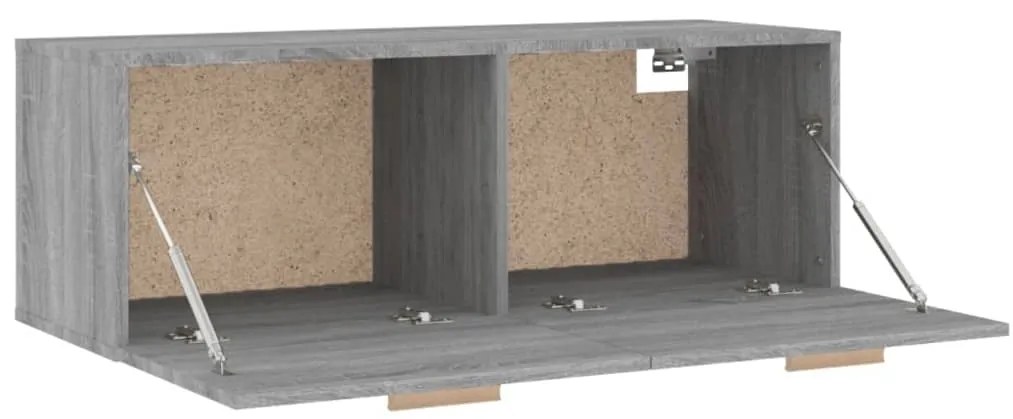 vidaXL Ντουλάπι Τοίχου Γκρι Sonoma 100x36,5x35 εκ. Επεξεργασμένο Ξύλο