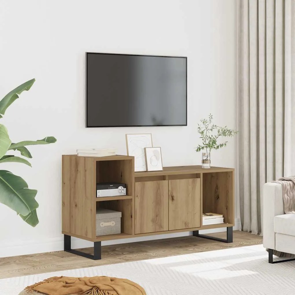 vidaXL Έπιπλο Τηλεόρασης τεχνίτης Δρυς 100x35x55 εκ Επεξεργασμένο Ξύλο