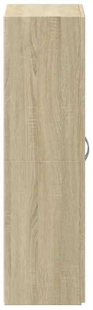 vidaXL Αρχειοθήκη Sonoma Δρυς 60x32x115 εκ. από Επεξεργασμένο Ξύλο