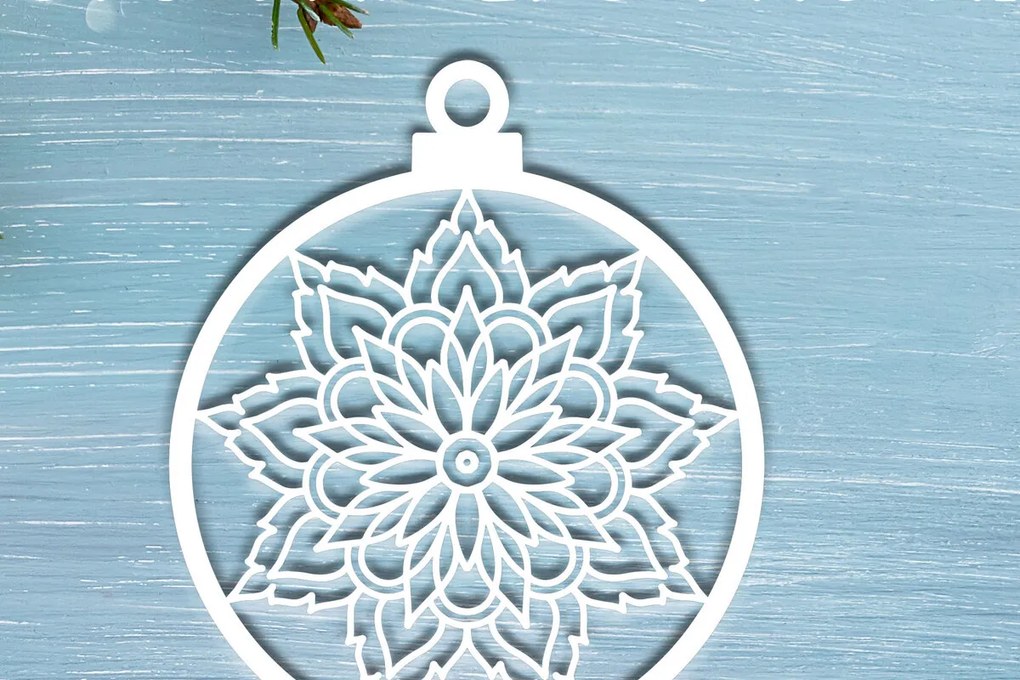 Σετ των 3 Intra απο ξύλο plywood 3mm-4mm πάχος Κοπής Χριστουγεννιάτικου Στολίδι V4 Δίασταση 8x8 cm INTRAFABR-19848533