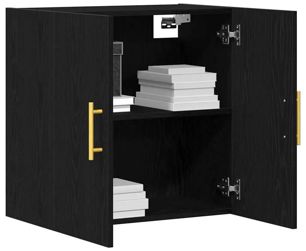 vidaXL Ντουλάπα Τοίχου Μαύρη δρυς 60 x 31 x 70 εκ Επεξεργασμένο ξύλο